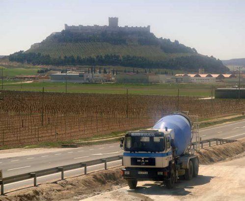 transporte de áridos en Peñafiel