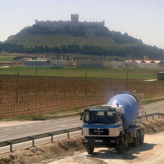 transporte de áridos en Peñafiel